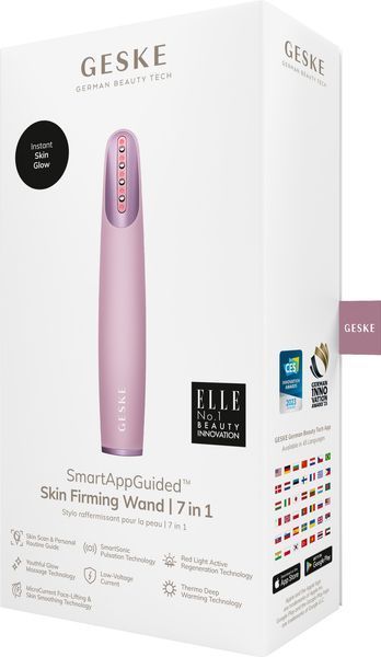 Устройство для укрепления и тонизирования кожи лица GESKE Skin Firming Wand 7в1 pink HB0432 фото