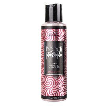 Вкусовой гель для минета со вкусом клубники Sensuva - Handipop Strawberry Hand Job Massage Gel, 125 мл. SO3203 фото