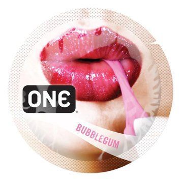 Оральные презервативы со вкусом жвачки ONE Flavor Waves Bubblegum, 1 шт. SX0751 фото