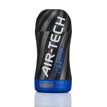 Мастурбатор Tenga Air-Tech TWIST Ripple Blue, 17х8 см. SO1422 фото