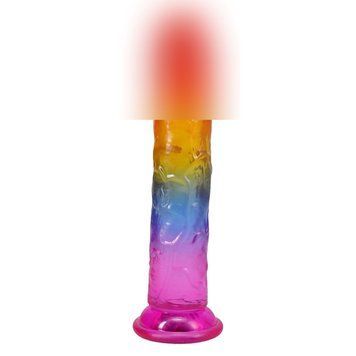 Фаллоимитатор Doc Johnson Crystal Jellies - 7 Inch Сlassic Dong - Rainbow, 17,8х3,8 см. SX4447 фото