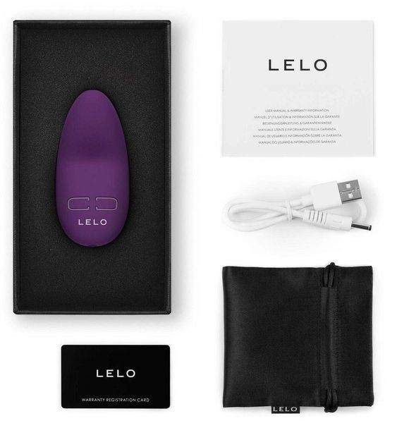 Міні-вібратор для клітора LELO Lily 3 Dark Plum, 10 режимів, дуже потужний, 7,4х3,9 см. SX0694 фото