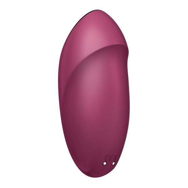 Клиторальный вибратор с пульсацией Satisfyer Tap & Climax 1 Red, 11х4,6 см. SX0566 фото