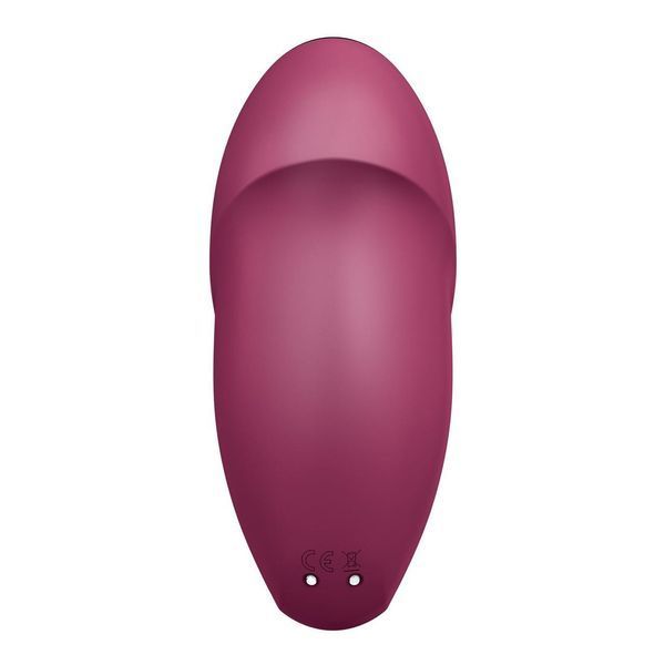 Клиторальный вибратор с пульсацией Satisfyer Tap & Climax 1 Red, 11х4,6 см. SX0566 фото