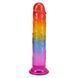 Фалоімітатор Doc Johnson Crystal Jellies &mdash; 7 Inch Classic Dong &mdash; Rainbow, 17,8х3,8 см. SX4447 фото 4