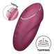 Клиторальный вибратор с пульсацией Satisfyer Tap & Climax 1 Red, 11х4,6 см. SX0566 фото 1