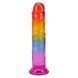 Фалоімітатор Doc Johnson Crystal Jellies &mdash; 7 Inch Classic Dong &mdash; Rainbow, 17,8х3,8 см. SX4447 фото 3