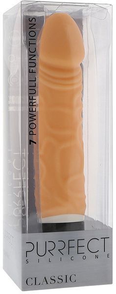 Вібратор PURRFECT SILICONE CLASSIC 6.5 INCH FLESH DT20780 фото