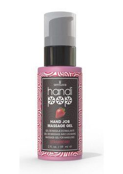 Смачний гель для мінету зі смаком полуниці Sensuva Handipop Strawberry Hand Job Massage Gel, 59 мл. SO9821 фото
