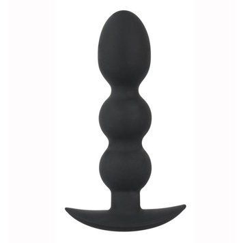 Важкий анальний корок Black Velvets Heavy Beads, 13,3х3,2 см. 533025 фото