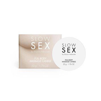 Массажная свеча Bijoux Indiscrets SLOW SEX Massage Candle, 50 г. SO9341 фото