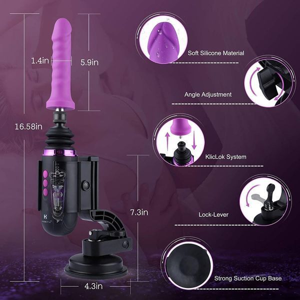 Секс-машина Hismith Mini Capsule Sex-Machine with Strong Suction APP, дуже потужна, пульт ДК, перезаряджається SO6197 фото