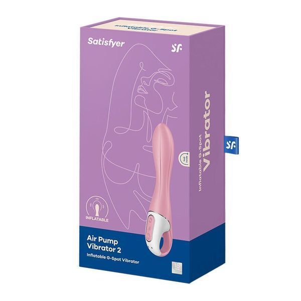 Вібратор точки G надувний Satisfyer Air Pump Vibrator 2, 21х3,8 см (надувається до 5 см) SO8411 фото