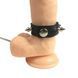Кільце для пінису Penis Ring із шипами та повідцем, натуральна шкіра SO5152 фото 4