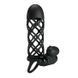 Насадка на член с вибрацией Pretty Love Penis Sleeve I Black, 13,5х3,6 см. 6603BI-026236 фото 1