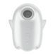 Вакуумный клиторальный стимулятор с вибрацией Satisfyer Glowing Ghost White, светится в темноте, 8,4х6,7 см. SX0544 фото 3