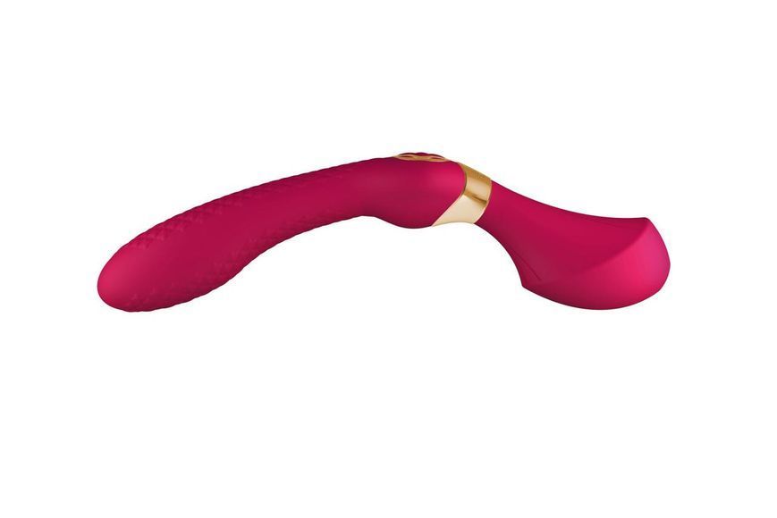 Двосторонній вібромасажер Shunga Zoa Raspberry, 26,5 х3, 8 см. SO6912 фото