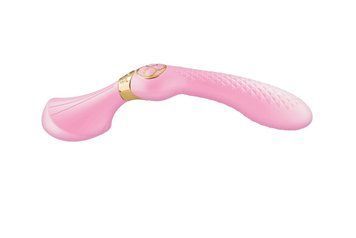 Двусторонний вибромассажер Shunga Zoa Light Pink, 26,5х3,8 см. SO6913 фото