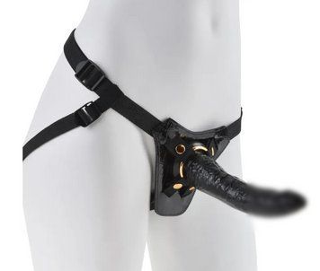 Страпон с трусиками Pipedream Fetish Fantasy Gold, 19х4,5 см. PD544108 фото