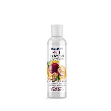 Съедобный лубрикант со вкусом дикой маракуйи Swiss Navy 4 in 1 Wild Passion Fruit,29,5 мл. SO5718 фото