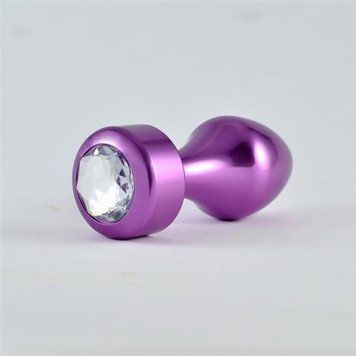Анальная пробка Heavy Metal Anal Plug Rosebud Aluminium Purple, 8х3 см. 6452LVTOY572 фото