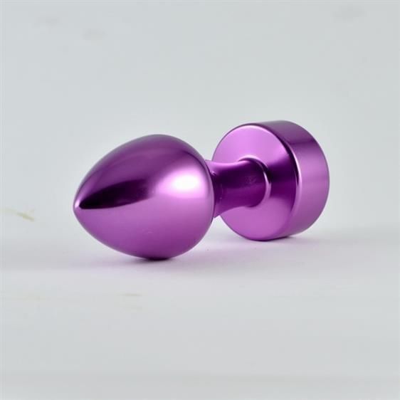 Анальна пробка Heavy Metal Anal Plug Rosebud Aluminium Purple, 8х3 см. 6452LVTOY572 фото