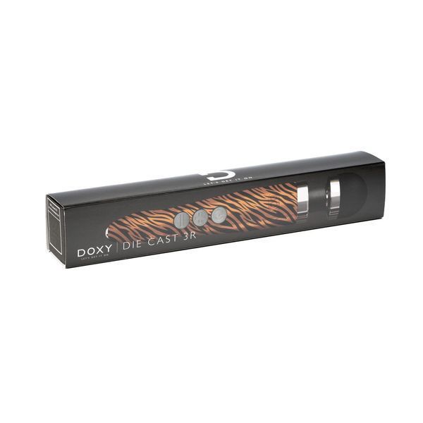 Вібромасажер DOXY Die Cast 3R - TIGER, дуже потужний, металевий корпус, що перезаряджається, 28х4,5 см. SO8026 фото