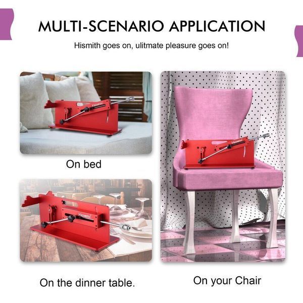 Смарт секс-машина Hismith Table Top 2.0 Pro APP Red, настільна версія SO6195 фото