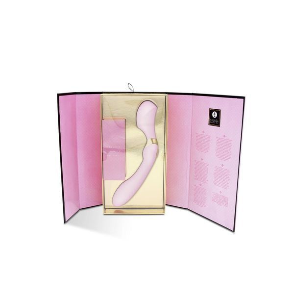 Двосторонній вібромасажер Shunga Zoa Light Pink, 26,5 х3, 8 см. SO6913 фото