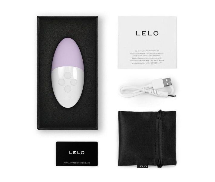 Музичний вібратор для клітора LELO SIRI 3 Calm Lavender, вібрації в ритмі звуків без смартфона, 9,6х4,5 см. SX0697 фото