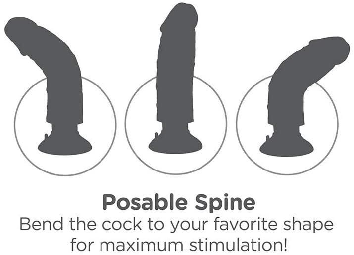 Вибратор King Cock 6" Vibrating Cock от Pipedream, 20х4,5 см. 400606 фото