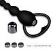Анальный стимулятор с вибрацией anal plug vibro black, 12х3,1 см. 300043 фото 8