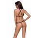 Трусики-стрінги зі стреп із мереживом LORRY THONG black Passion Exclusive, S/M, L/XL, XXL/XXXL PS27605 фото 2