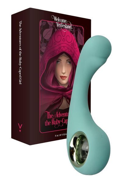 Вибратор для точки G FairyGasm BraveryAward green, 12,5х2,5 см. SX0626 фото