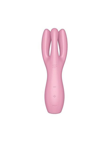 Клиторальный вибратор Satisfyer Threesome 3 Pink с тремя пальчиками, 14х2 см. SO6101 фото