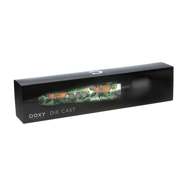 Вібромасажер DOXY Die Cast PINEAPPLE дуже потужний, живлення 220В, металевий корпус, 34х6 см. SO8019 фото