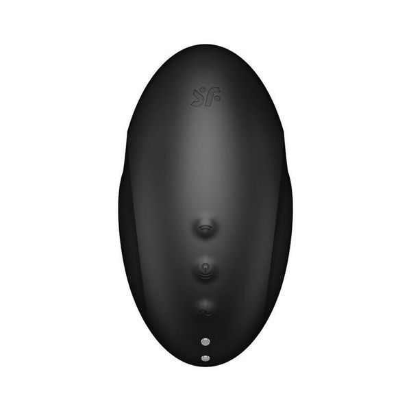 Вакуумний кліторальний стимулятор із вібрацією Satisfyer Vulva Lover 3 Black, 11х6 см. SO7783 фото