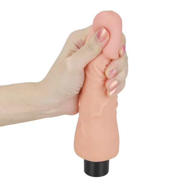 Реалистичный вибратор Reel Softee Vibrator 7", 18х3,8 см. 6452LVTOY011 фото
