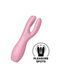Клиторальный вибратор Satisfyer Threesome 3 Pink с тремя пальчиками, 14х2 см. SO6101 фото 1