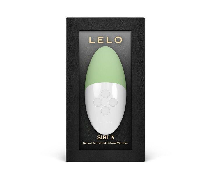 Музичний вібратор для клітора LELO SIRI 3 Green, вібрації в ритмі звуків без смартфона, 9,6х4,5 см. SX0695 фото