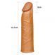 Удлиняющая насадка на член Pleasure X Tender +3 см, Brown, 17х4 см. 6452LVTOY154 фото 6