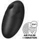 Вакуумний кліторальний стимулятор із вібрацією Satisfyer Vulva Lover 3 Black, 11х6 см. SO7783 фото 1