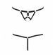 Трусики-стринги из стреп ARMANDA THONG black, S/M, L/XL, XXL/XXXL PS26805 фото 3