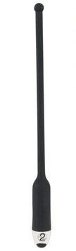 Уретральний стимулятор з вібрацією та кулькою на кінчику Silicone Dilator Black, 27х1,1 см. 592862 фото