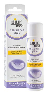 Лубрикант на водній основі для чутливої шкіри pjur MED Sensitive glide, 100 мл. PJ12660 фото