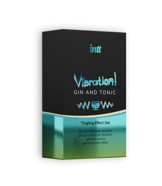 Рідкий вібратор зі смаком джин-тоніка Intt Vibration Gin Tonic, 15 мл 500499 фото