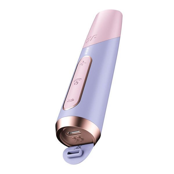 Вакуумный клиторальный стимулятор Satisfyer Bold Kiss Violet, 12,5х2,5 см. SX2165 фото
