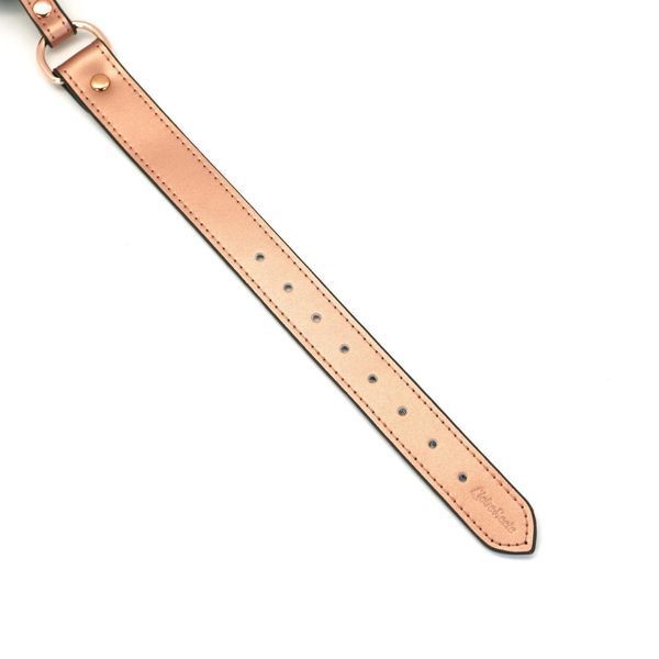 Кляп Liebe Seele Rose Gold Memory Ball Gag, силиконовый шарик, кожаный ремешок, 4,3 см. SO9493 фото