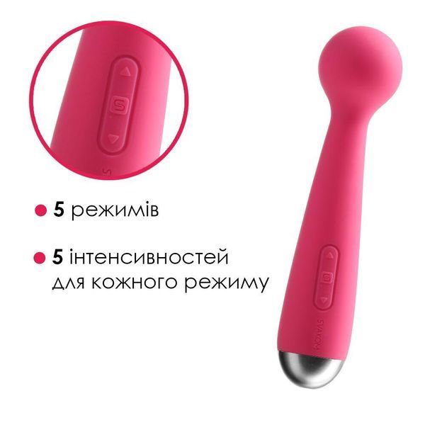 Вибромассажер с интеллектуальным режимом Svakom Mini Emma Red, 16,5х3,8 см. SO4828 фото