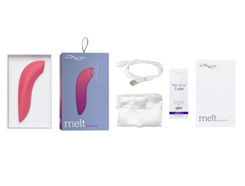 Смарт-вакуумный клиторальный стимулятор Melt by We-Vibe Coral, 12,6х5,5 см. SO6927 фото